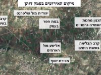 The locations of the historical events in the Dothan Valley